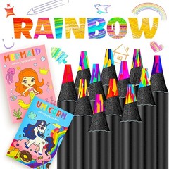 Creative 12 Color Rainbow Pencils with Sharpener & Coloring Books – Perfect Gift