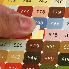447 Color Diamond Painted Number Stickers, 2 Sets Painting Containers Labels