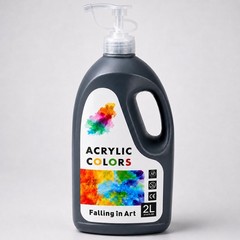 Black Acrylic Paint, Large 67.6Oz Premium Pouring Acrylic Paint, Perfect for …