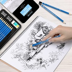 Professional Art Graphite Sketch Pencils 6B to 4H Range for Artist Beginner
