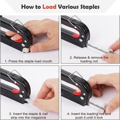 Heavy Duty Stretching Canvas Pliers with Spring Return Handles, 3 in 1 Staple…