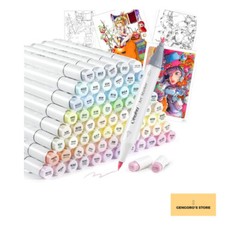 Ohuhu Marker Pen Brush Type 96 Light Colors Professional Use Pastel Illustration