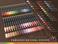 36 Acrylic Paint Markers Paint Pens Skin and Natural Earth Tone Set 0.7mm Extra