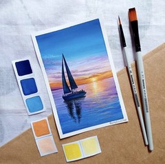 24 Sheets A4 300gsm 60% Cotton Cold Pressed Watercolor Sketch Paper Pad Book