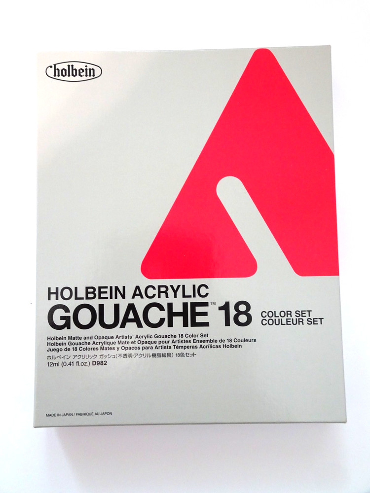 Holbein Artist Acrylic Gouache 18 Color Set – D982 – Brand New