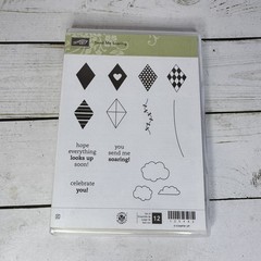 Stampin’ Up! Clear-Mount Stamp Sets Button Buddies (8) & Send Me Soaring (12)