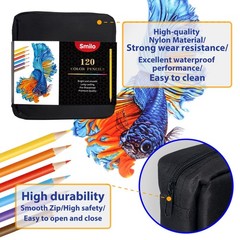 120 Colored Pencils Set Professional Soft Core OilBased Drawing Art Supply