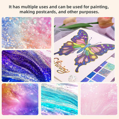 Glitter Gel Pens for Adult Coloring, 72 Colors Special Shining Multi Glitter Gel