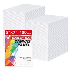 100 Pack 5×7 Inch Small Painting Canvas Boards for Kids Blank Canvas Panels W…