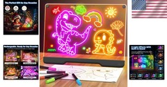 Rechargeable LED Drawing Board, 9 Colors