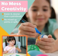 Colourful Art Co 12 Acrylic Paint Markers Reversible Tips Waterbased…