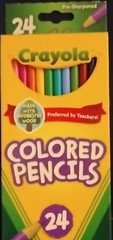Crayola 24 Count Pre-Sharpened Multicolor Colored Pencil/Crayon Set