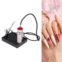 10W Airbrush Gun Kit Portable Air brush Kit Airbrush Kit with Compressor Red