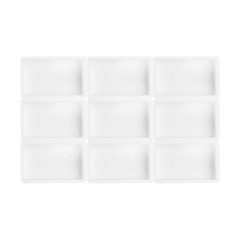 3.2ml Watercolor Pans, 100 Pack Empty Full Pans Watercolor Tins, White