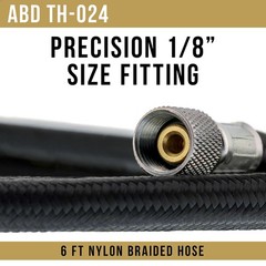 Essential Kit with 6 ft. Braided Airbrush Hose, Mini Inline Filter, Quick Dis…