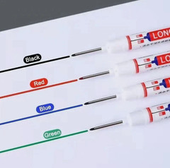 8Pcs/Set 20Mm Deep Hole Long Nib Head Markers for Metal Perforating Pen