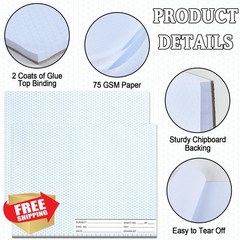 gisgfim 50 Sheet 8.5×11 Landscape Isometric Paper