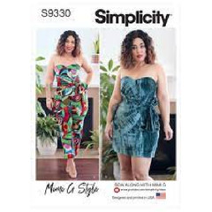 #369 SIMPLICITY S9330 WOMEN’S STRAPLESS JUMPSUIT SIZE 6 – 14