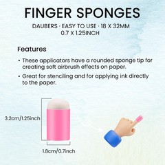40 Pieces Sponge Daubers W/Storage Case – Perfect for Use with a Variety of C…