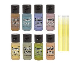 Trebbies Distress Paint W/Flip Top Bundles – Water-based Acrylic Tim Holtz