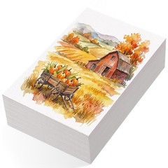 240 Sheets Watercolor Paper Bulk, 110 lb/230 GSM Cold 2.5×3.5 Inch, white