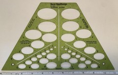 Lot of 7 Berol RapiDesign Templates R-40, R-56, R-57, R-85, R-123, R-301, R-303