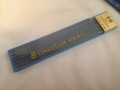 Vintage Staedtler Mars 2H Lumograph Artist Drawing Drafting Pencil Leads NOS