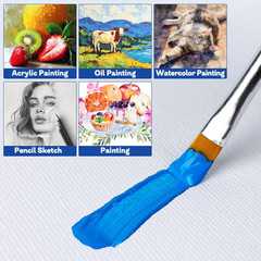 Professional Stretched Canvas for Painting with 8X10 Inch, 5X7 Inch (10 of Each)