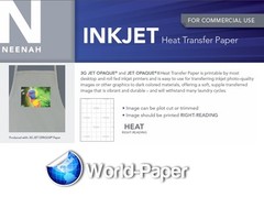 Heat Transfer Paper Inkjet Dark T-Shirt 3G Jet Opaque 8.5″ x 11″ & 11″ x 17″
