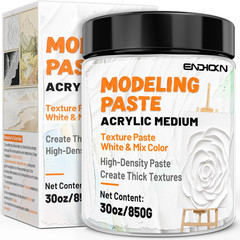 Thick Modeling Paste 30Oz / 600Ml – Professional High Density Art Texture Paste