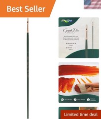 Exceptional Long Handle Filbert Brush by Silver Brush – Grand Prix Series Size 0