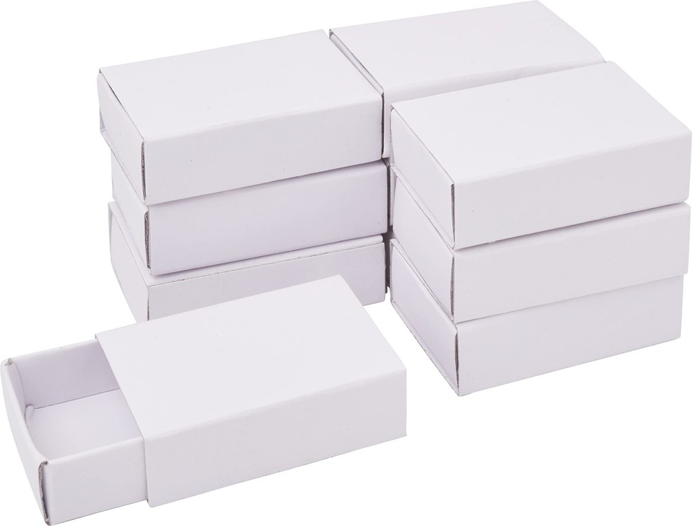 Folia White Cardboard Match Boxes – 10pcs Small #2307