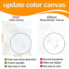 JULOUYN 2 Pack Paint by Numbers Kit for Adults Large, Amalfi Coast-02