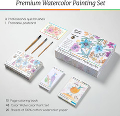 MEEDEN x Diane Antone Limited Edition Watercolor Paint Set – 48 Colors Portable