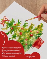 Watercolor Cards and Envelopes Set – 50 Folded 5×7 Inch Blank Heavyweight Pap…