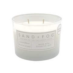 Sand + Fog Scented Candle – California Beach House – Additional 12 oz, Gray