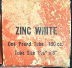 New Vintage Utrecht Oil Paint Zinc White 1 Lb Tube