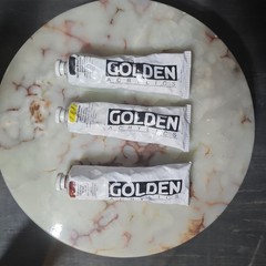 Golden Acrylics Fine Art Paint Multicolor Assorted Jars & Tubes Lot