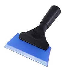 Small Squeegee with 5 Inch Dark Blue Rubber Blade Mini Wiper Window Pure Blue