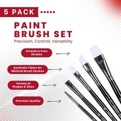 Angelus Paint Brush Set Round Flat Angular Artist Acrylic Paint Brush Set Shoe p