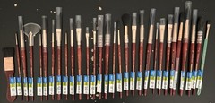 Lot 30 Princeton Neptune Synthetic Squirrel Hair Watercolor Brushes A29