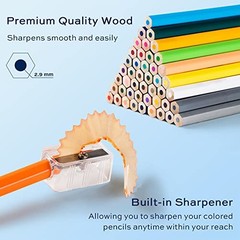 36 Pack Colored Pencils for Adult Coloring Books, Soft Core, Art Drawing Penc…