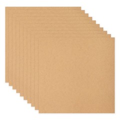 MDF Wood Board for Crafts,1/12″(2mm) Thick Medium Unfinished Wood(4x4in,10Pcs)