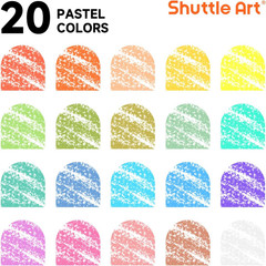 Tempera Paint Sticks, 20 Pastel Colors, Solid Tempera Paint for Kids Super Quick