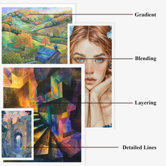 Art Supplies,12-Color Rainbow Colored Pencils Set, Teen Girl Gifts Trendy Stuff,