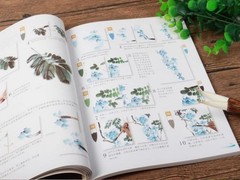 Chinese Brush Ink Art Painting Sumi-e Draw Painting How to Draw Flower Book