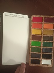 Viviva travel watercolor 16 original Vivid Paints Set on cork pallette NEW