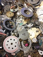 28 Grams Vintage Watch Parts Steampunk DIY Jewelry Art Crafts Gears Cogs Wheels