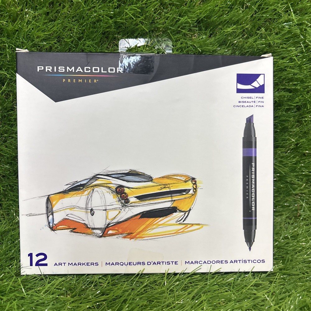 Prismacolor Premier Double-Ended Art Markers Chisel & Fine Tip 12-Count