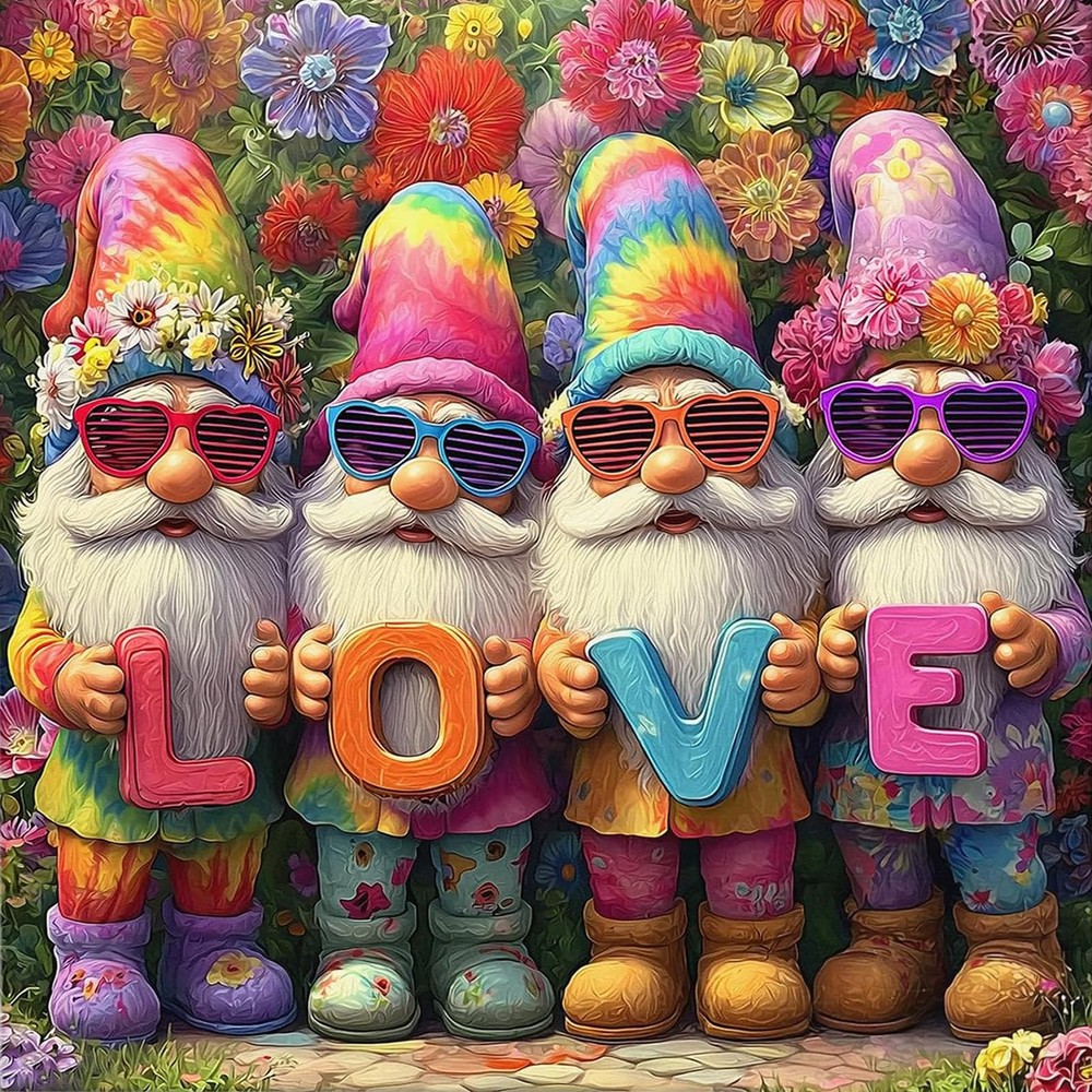 Diamond Painting Kits for Adults, Love 5D Diamond Art Painting by Numbers Kits